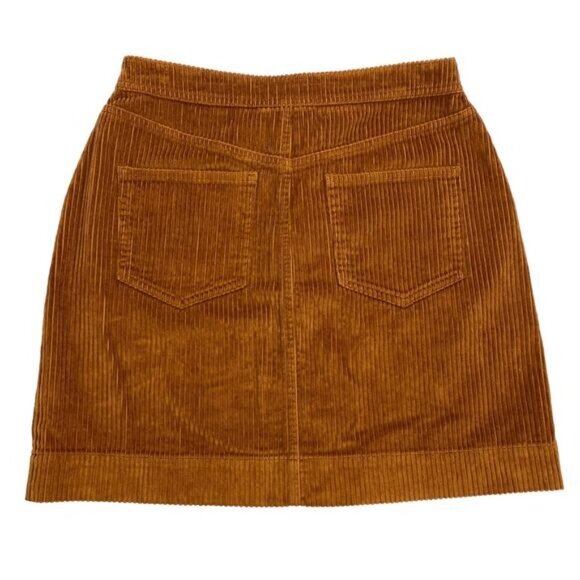 NWT GAP Corduroy Mini Skirt Sz 2 Copper Brown - Picture 5 of 5
